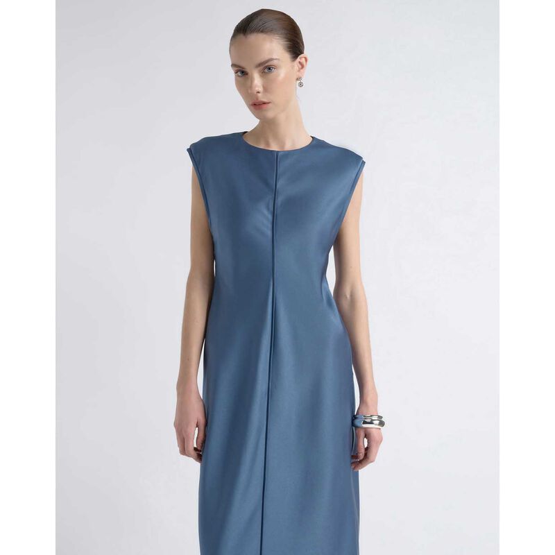 Cue Satin Bias Midi Dress image number 3
